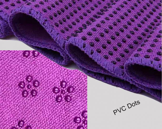 Ioga impressa Digitas amigável Microfiber Mat Towel With Corner Pockets do deslizamento de Eco não 2