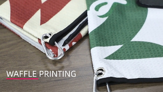 Toalha de golfe waffle microfibra de secagem rápida