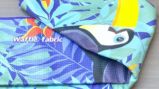 Toalha de praia personalizada, macia, durável e sem areia