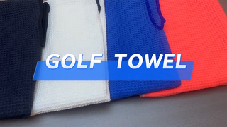 Logotipo personalizado de toalha de golfe de microfibra de qualidade
