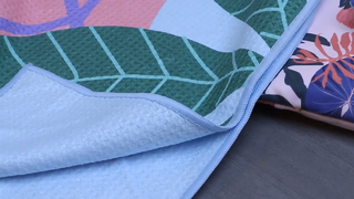 Toalha de praia waffle de secagem rápida