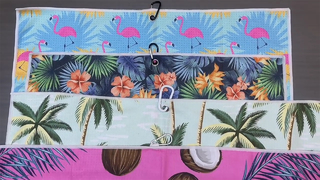 Toalha de golfe impressa em microfibra de secagem rápida