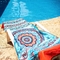 toalha de praia feita sob encomenda impressa livre do microfiber da areia por atacado